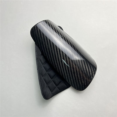 Karbonfaser Twill Matt Erwachsene Fußball Fußballschuhe Schildschirm Kleine Ärmel Gelb/Schwarz OME