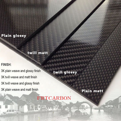 Kohlenstofffaserplatte 1 mm 1,5 mm 2 mm 2,5 mm 3 mm für die CNC-Fertigung