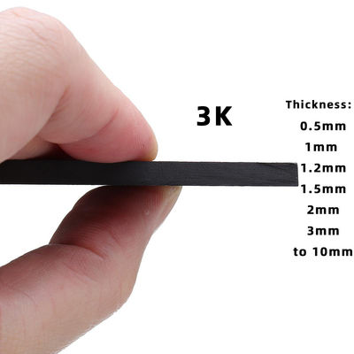 Kohlenstofffaserplatte 1 mm 1,5 mm 2 mm 2,5 mm 3 mm für die CNC-Fertigung