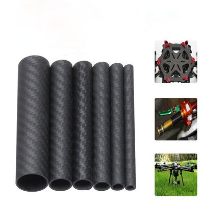 3 4&quot; 3 8&quot; 3k Carbonfaserröhre 10mm 12mm 15mm 18mm 22mm 30mm 40mm 50mm