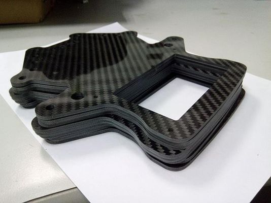 Kohlenstofffaser aussehen gemischte Glasfaserplatte Platte 1 mm